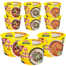 오뚜기 맛있는 컵밥 진짬뽕밥 217.5g + 서울식 설렁탕국밥 311g + 원조맛집 김치찌개밥 310g, 1세트