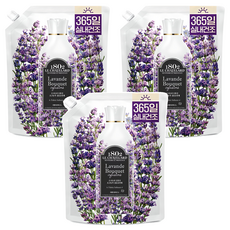 1802 LE CHATELARD Infusion 超高濃縮室內晾乾纖維柔軟精 薰衣草花束 補充包, 2L, 3個