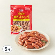 롯데햄 맛있는 비엔나 소시지, 1kg, 5개
