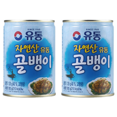 유동 자연산 골뱅이 통조림, 300g, 2개