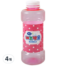 버블리필액 500ml 비누방울, 혼합색상, 4개