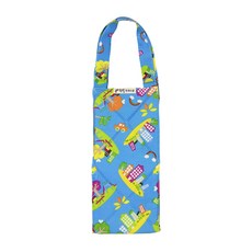 皇室毛巾 村莊遊樂園 人造絲搓背巾, 藍色, 1個, 1入