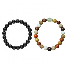 Buddha best 心想事成財運避邪香木念珠手鍊 2件組