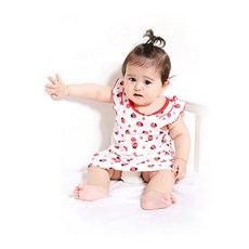 MOM&BAB 女童瓢蟲印花連身裙 G010BCDS005