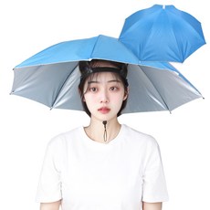 Mergeshop 雨傘帽 釣魚 農事 雨傘 陽傘 帽子 2入