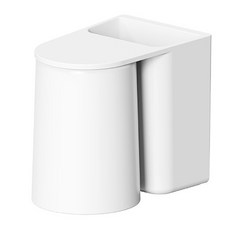 MUJIE 壁掛漱口杯置物架套裝 ODH-SKB, 12 x 7.3 x 10.4cm, 白色, 1個