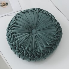 니토리 악센트 원형 쿠션, 달리아 그린