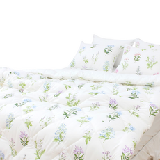 CHOUETTROOM 冬青花園半超細纖維薄被, 藍色