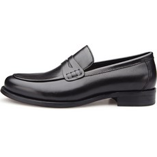 VONIN 남성용 천연소가죽 유러피안 정통가공솔 페니로퍼 수제구두