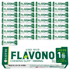 롯데웰푸드 후라보노 오리지날 츄잉껌 9p, 26g, 30개