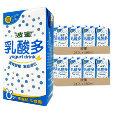 波蜜 乳酸多 yogurt drink 清爽順暢 幫助消化, 160ml, 48入