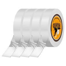 Gluemon 無痕超強力矽膠透明凝膠奈米雙面膠帶 10mm x 3m, 單一顏色, 4個