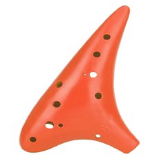 OYQ 自然陶笛, 1個, 12孔 橘色, 單一商品