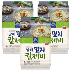 면사랑 남해 멸치 칼제비, 360g, 3개