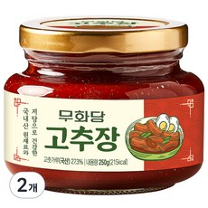 무화당 저당 고추장, 250g, 2개