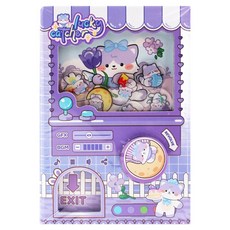 투데이리빙 귀여운 카피바라 미니 만년 다이어리 CD_OST_AL09, 퍼플(CD_OST_AL096Z), 1개