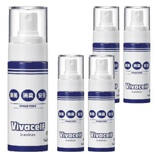Vivacelf 除菌消臭噴劑, 快速除菌制菌, 強力消臭, 60ml, 5瓶