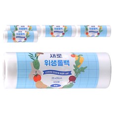 해피락 새로 위생롤백 중형 25cm x 35cm, 중(M), 500개입, 5개