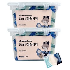 마미북 파워클린 초고농축 캡슐세제, 2개, 30개입
