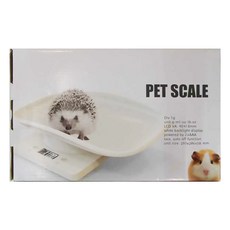 小型寵物電子秤 10Kg/1g LCD VA 40X18mm白色背光顯示, CAES0037WT, 1盒