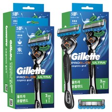 Gillette 吉列 Ultra 刮鬍刀刀架 + 刀片 2入組, 3組