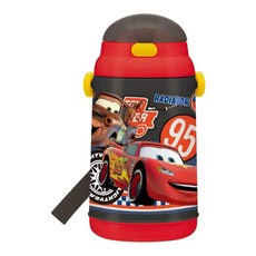 Skater 塑膠彈蓋吸管保冷水壺, CARS, 400ml, 1個