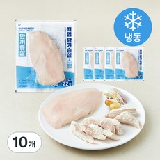 한끼통살 닭가슴살 저염 스팀 (냉동), 100g, 10개, 1개입