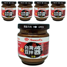 味榮 台灣辣豆拌醬, 味榮源釀醬油, 熟成半年赤味噌調味, 215g, 5罐