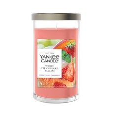 양키캔들 시그니처 미디엄 캔들, 404g, 1개, 화이트 스트로베리 벨리니