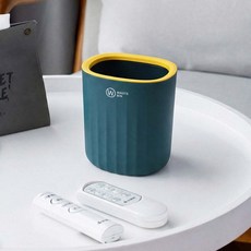 필수플러스 플라스틱 탁상용 오픈휴지통 2p, 블루 블루