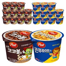 포스트 콘푸라이트 컵 30g 12p + 오곡코코볼 컵 30g 12p, 1세트