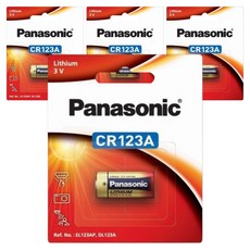 파나소닉 리튬 특수건전지 3V CR123AL, 1개입, 4개