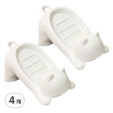 Yogomoji 浴室裝潢肥皂架, 4個, 白色