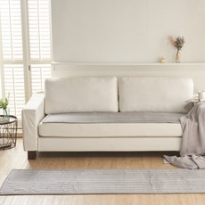 泡泡紗格紋不黏膩涼感四人座沙發墊