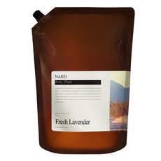 NARD 清爽香氛沐浴乳補充包 新鮮薰衣草香, 1包, 2.1L