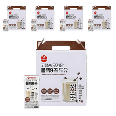 서울우유 고칼슘 무가당 블랙9곡 두유, 190ml, 80개