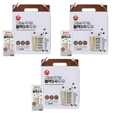 서울우유 고칼슘 무가당 블랙9곡 두유, 190ml, 48개