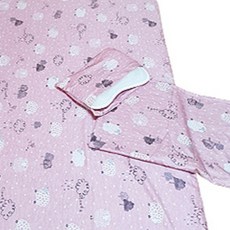 친환경편백아트 기능성 홑이불 블랭킷 유아키즈 모달면, 램램소망 핑크, 1개