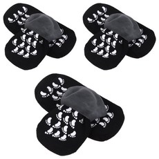 Momo Monster Moisturizing Gel 保濕襪 黑色襪子套組, 3組, 1組