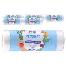 해피락 새로 위생롤백 25cm x 35cm, 중(M), 500개입, 6개