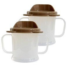 SURUGA 小熊造型兒童練習杯 165ml 2入 咖啡色 雙手把 學習杯, 2個