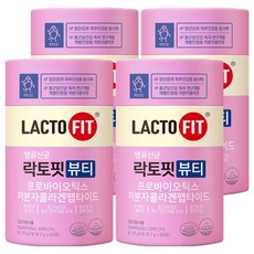 Chong Kun Dang 鍾根堂 LACTO-FIT 益生菌隨身包 Beauty版 60條入, 120g, 4罐