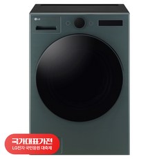 [국대가전 대축제] LG전자 트롬 오브제컬렉션 세탁기 24kg 방문설치, FX24GNGR, 네이처 그린