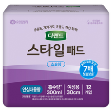 디펜드 여성용 스타일 패드 초슬림, 12개입, 1개