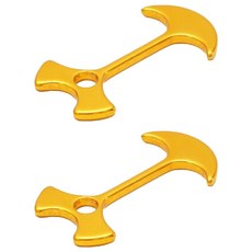 초이비 타프 고정 데크전용 앵커팩 2p, 옐로우