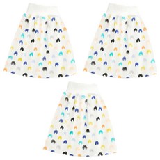 日本竹纖維隔尿裙/隔尿褲 M:36x17公分/L:46x18公分, 彩虹裙, 3件