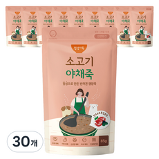 굿데이 강아지 정성가득 영양죽 파우치, 혼합맛(소고기/야채), 85g, 