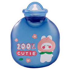 多情多感 PVC 冷熱兩用熱水袋 冷熱敷袋, 1個, 藍色