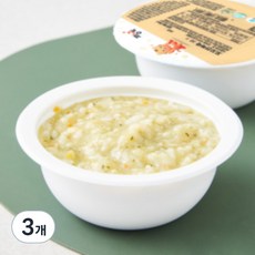 짱죽 중기 9개월부터 이유식 꼬꼬전복죽, 혼합맛(닭가슴살/전복), 200g, 3개