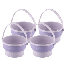 刷具清潔器 刷具清潔碗 多功能洗曬碗, 紫色, 2組